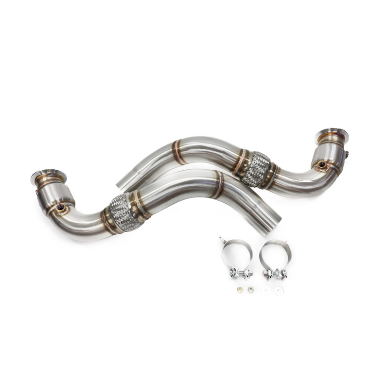 ARM Motorsports 3" Catted Downpipes | F07 · F10 550i · F06 · F12 · F13 650i · Alpina B6 · F01 · F02 750i 750Li Alpina B7 · G11 750i · G30 M550i · G14 · G15 · G16 M850i · G05 X5 M50i · G06 X6 M50i · G07 X7 M50i