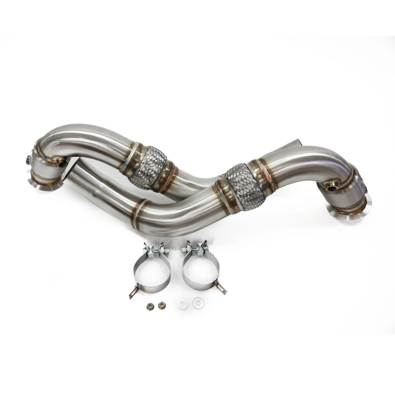 ARM Motorsports 3" Catted Downpipes | F07 · F10 550i · F06 · F12 · F13 650i · Alpina B6 · F01 · F02 750i 750Li Alpina B7 · G11 750i · G30 M550i · G14 · G15 · G16 M850i · G05 X5 M50i · G06 X6 M50i · G07 X7 M50i