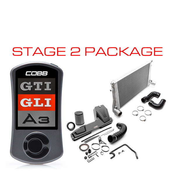 COBB Stage 2 Redline Carbon Fiber Power Package | MK7 GTI · GLI · 8V A3 | 2.0L Turbo I4