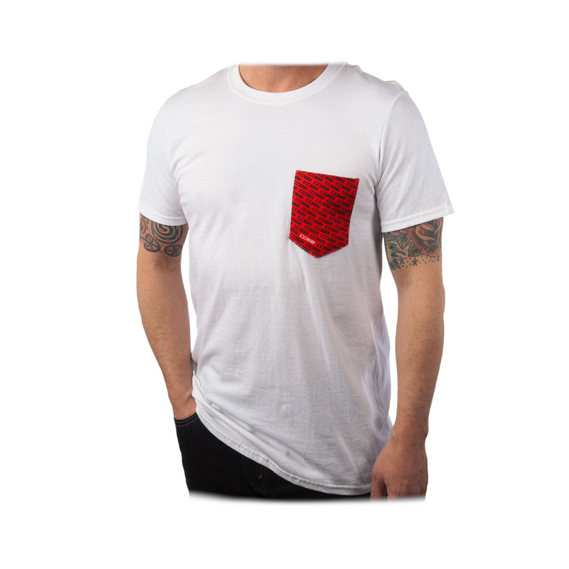 COBB Tuning Logo White Pocket T-Shirt