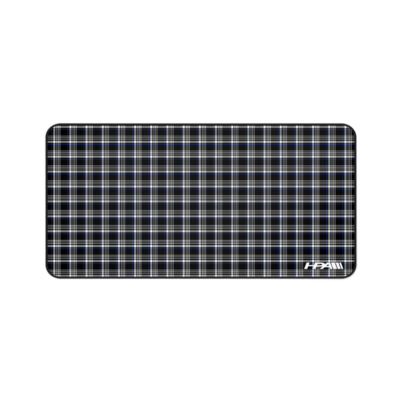 HPA GTI Plaid Blue Desk Mat