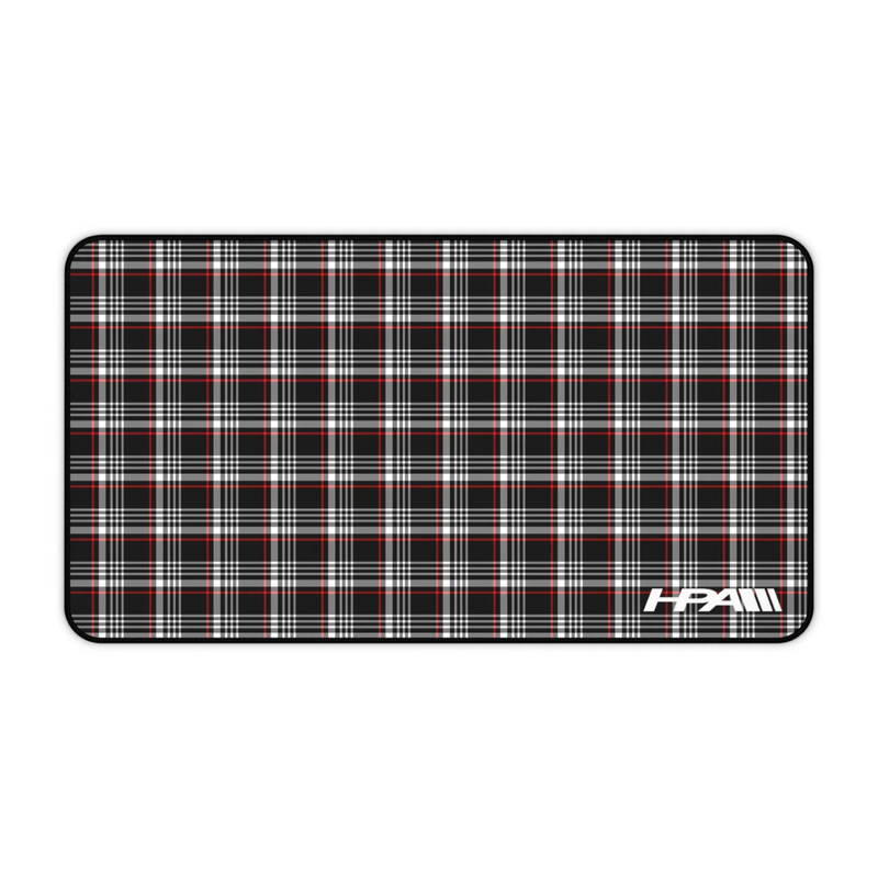 HPA GTI Plaid Red Desk Mat