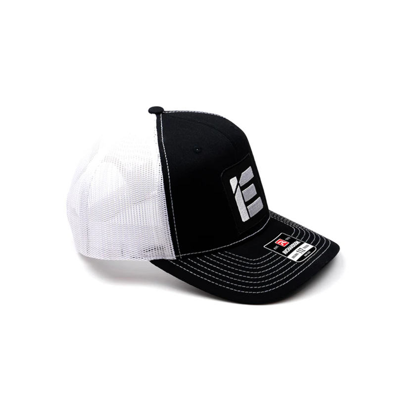Integrated Engineering Black & White Snapback Trucker Hat
