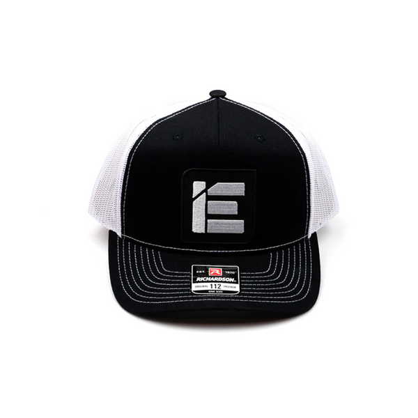 Integrated Engineering Black & White Snapback Trucker Hat