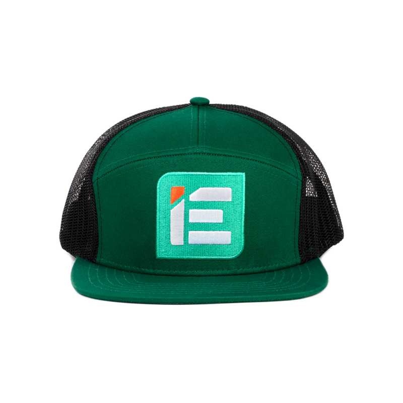 Integrated Engineering Green 7 Panel Snapback Hat