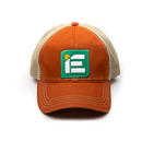 Integrated Engineering Orange & Kahaki Twill Snapback Trucker Hat