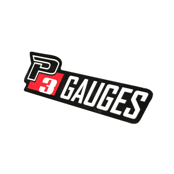 P3 Gauges 1.75"x5" Sticker