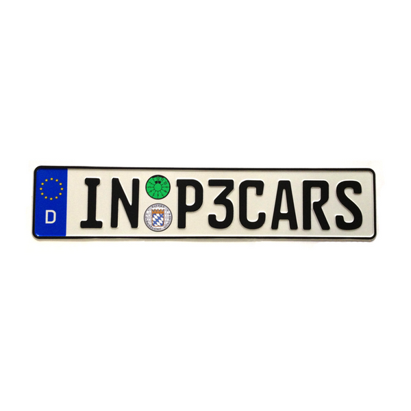 P3 Gauges IN P3CARS Euro License Plate