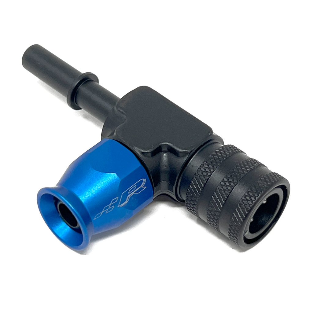 Precision Raceworksfuel Line Precision Raceworks 7.89mm Male to 7.89mm Female 6AN PTFE Tee Fuel Lin ...