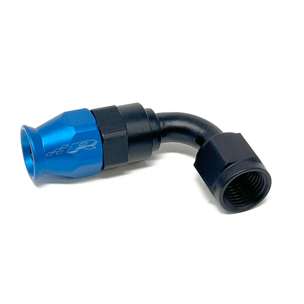 Precision Raceworks 90 Degree 6AN Female Flare to 6AN PTFE Fuel Line Fitting | VW · Audi · BMW