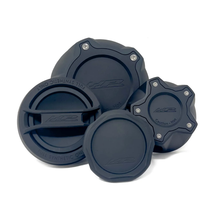Precision Raceworks Billet Engine Fluid Cap Set | G20 M340i · G80 M3 · M3 Competition · G22 · G23 · G26 M440i · G82 · G83 M4 · M4 Competition