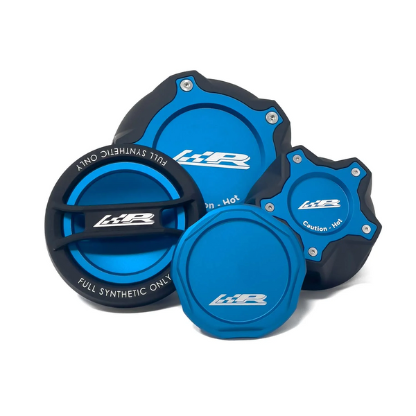 Precision Raceworks Billet Engine Fluid Cap Set | G20 M340i · G80 M3 · M3 Competition · G22 · G23 · G26 M440i · G82 · G83 M4 · M4 Competition