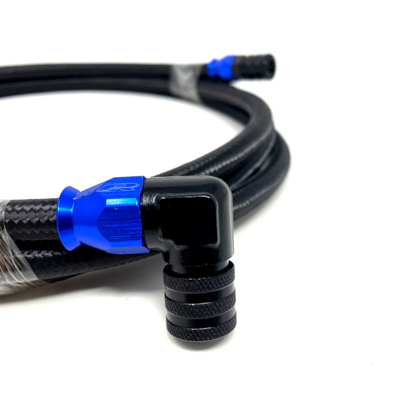 Precision Raceworks OEM Filter 6AN Fuel Line & Flex Fuel Sensor Connection | F22 · F23 M240i · F30 · F34 340i · F32 · F33 · F36 440i