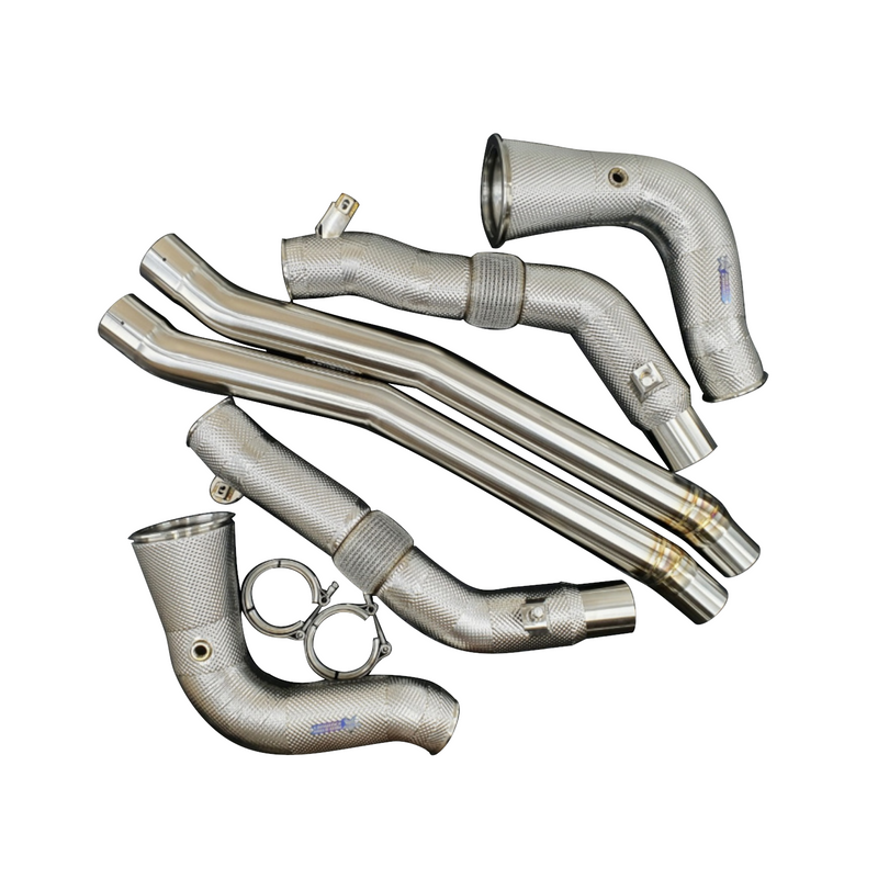 RedStar Exhaust Downpipe & Resonator Delete System 4M RS Q8 RS.RSQ8