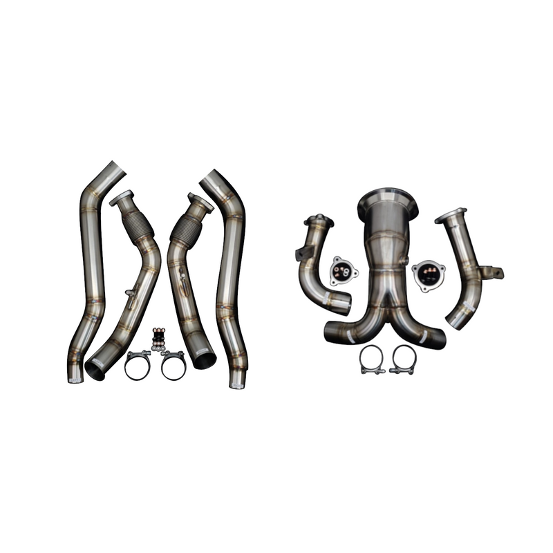 RedStar Exhaust Downpipe & Resonator Delete System C8 A6 · A7 3.0L