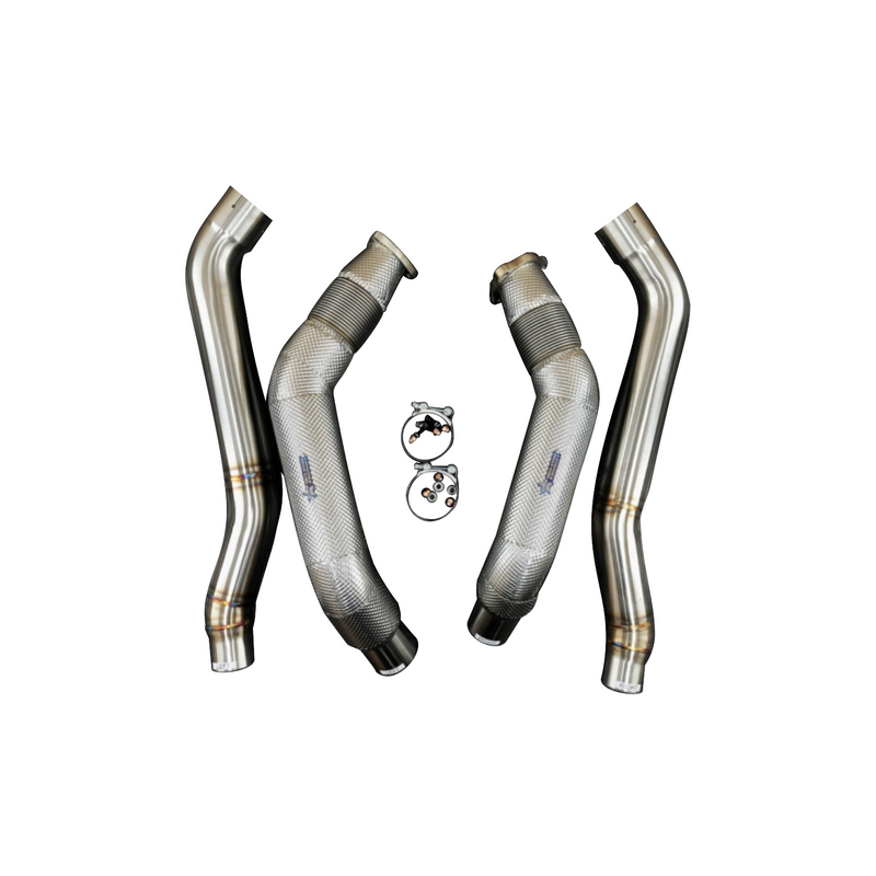 RedStar Exhaust Front Resonator Delete System | C8 A6 · A7 | 3.0L Turbo V6