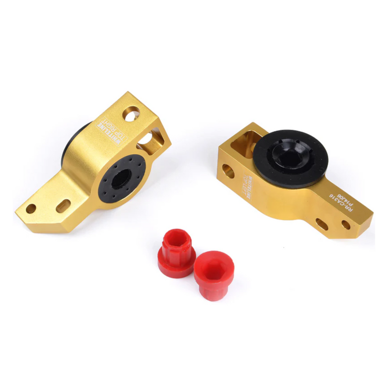 Whiteline Front Lower Inner Rear Caster & Anti Lift Bushings | MK5 Golf · GTI · Rabbit · Jetta · R32 · MK6 Golf · GTI · R · Jetta · B6 Passat · MK1 CC · MK1 EOS · MK1 Tiguan · MK2 Tiguan · 8P A3 · MK2 TT · TTS · 8U Q3