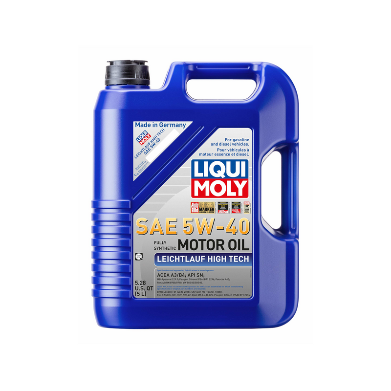 LIQUI MOLY Leichtlauf High Tech Fully Synthetic Motor Oil SAE 5W-40 5L | VW · Audi · BMW